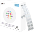 PARLAIM 0.25 Inch Round Silvery Color-Code Dot Stickers, 1000 Stickers Roll, Modern Polka Dot Labels for Scrapbook, Books, CDs, Furniture Boxes