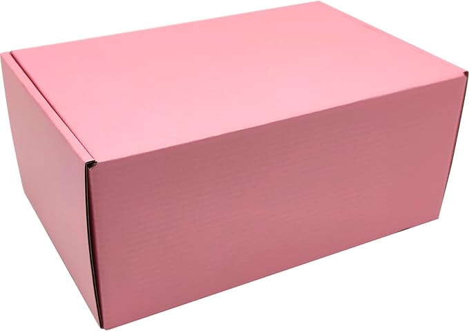Small Pink Shipping Boxes for Small Business Pack of 25-9x6x4 inches Cardboard Corrugated Mailer Boxes for Shipping Packaging Craft Gifts Giving Products