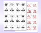 NextDayLabels - 2 Inch Round Circle Stickers - Matte White Blank Laser/Inkjet Printer Labels (20000 Labels, 1000 Sheets, 20 Per Sheet)