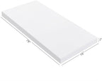 Cushion Sheet Upholstery Foam High Density Foam Padding Seat Replacement Upholstery Wrap Sponge Padding for Cushions Chairs Packing Storage and Shipping(79 x 16 x 2 Inch,White)