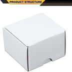 10pcs New Max Pro 200 count Cardboard Baseball/Trading Card Storage Boxes box White Corrugated Paper