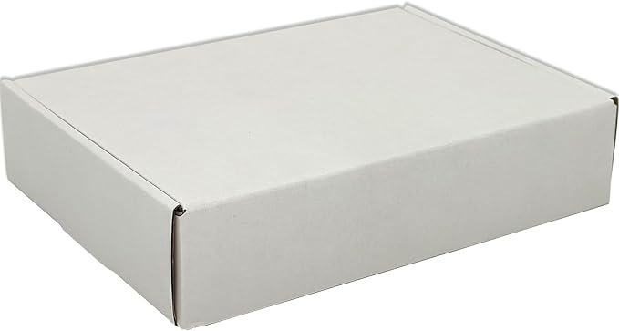 Small White Shipping Boxes for Small Business Pack of 25-9x6x2 inches Cardboard Corrugated Mailer Boxes for Shipping Packaging Craft Gifts Giving Products