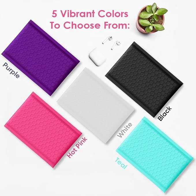 Black 8.5x12 Inch Poly Bubble Mailers #2 |Self Seal Padded Envelopes | Air Cushioned Bubble Mailer | Usable Size 8.5x11 Inch | 100 Pack Bulk | Waterproof | Lightweight Mailing Shipping Bags