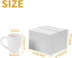 PETAFLOP Shipping Boxes 7x6x5 White Cardboard Box Kraft Corrugated Small Mailing Boxes, 25 Pack