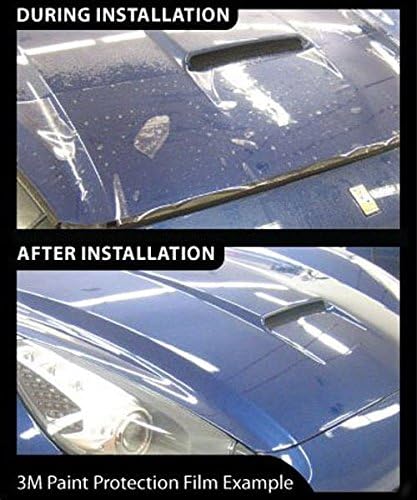 VViViD Clear Gloss Paint Protection Bulk Vinyl Wrap Film 12 Inches x 60 Inches Including 3M Squeegee and Black Felt Applicator