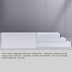 6x5x1 inch White Shipping Boxes 50 Pack, Small Corrugated Cardboard Mailer Boxes Bulk for Packaging Business Mailing Gift，Mini Mailer Boxes for Packaging Supplies Business Present