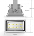 400W LED Flood Light Outdoor,2400W Equivalent 40000LM 6000K Daylight White Super Bright FloodLight with Plug,85-285V IP66 Waterproof Commercial Lighting for Fields,Counts,Arena,Stadium