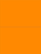 NextDayLabels - 8-1/2 x 11 Neon Color High Light Fluorescent Labels for Laser & Inkjet Printer (Orange Fluorescent, 8-1/2" x 5-1/2" - 2 Per Page | 50 Labels)