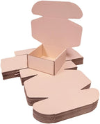 10 Pcs 9.8 x 9.8 x 4 inches Large Size Corrugated Cardboard Gift Boxes Recyclable Shipping Boxes for Mailing & Holidays, Wedding, Birthday, Gifts Packaging (Powder Pink, 9.8 x 9.8 x 4")