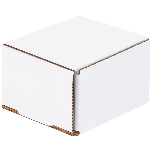 Box USA BM332 3"L x 3"W x 2"H, White (Pack of 50)