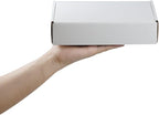 50 Pack 9x6x2 Inches Small Shipping Boxes, White Corrugated Cardboard Boxes, Moving Mailing Packing Box
