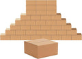 Edenseelake 40 Pack 8x8x4 inches Shipping Boxes Small Cardboard Boxes for Packing, Moving, Mailing, Brown