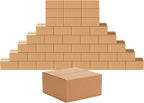 Edenseelake 40 Pack 8x8x4 inches Shipping Boxes Small Cardboard Boxes for Packing, Moving, Mailing, Brown