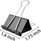 48Pack Large Binder Clips for Office Home 1.6 inch