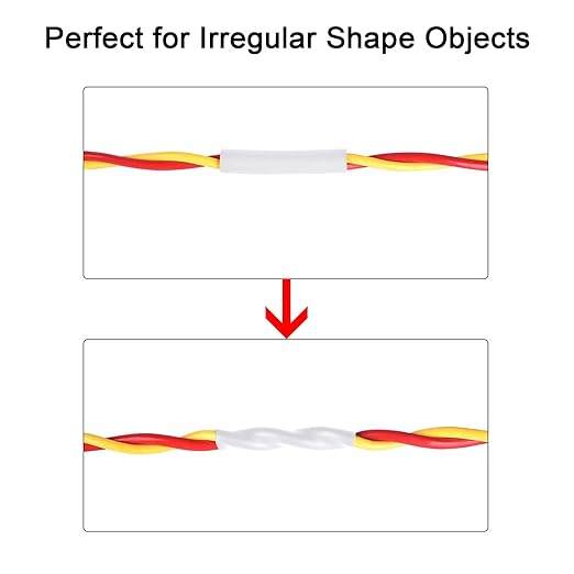 XHF 2 Inch 3:1 Waterproof White Heat Shrink Tubing 4 Ft Marine Grade Wire Cable Adhesive Lined Tube Insulation Seal Against Moisture Corrosion and Air Leakage