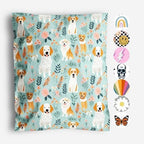 Package Mint Poly Mailers Cute Shipping Bags for Clothing, Plastic Mailing Bags for Small Business Self Seal, Non-Padded Waterproof Packaging Envelope, 10x13 Multi-Color, 100 Pack