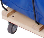 Basket Trucks,Service Carts Blue 8 Bushel Knock Down Truck,Carts, 10.0 cu. ft, 400 lb, 34" L X 22" W X 30.5" H Capacity