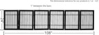 Pet Dog Gate Strong and Durable Freestanding Folding Acacia Hardwood Portable Wooden Fence Indoors or Outdoors by Urnporium (Black Pet Gate, 6 Panel 24" Tall)
