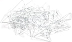 JAM PAPER Colorful Butterfly Clips - White Paper Clamps - 15/Pack