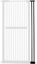 Lumizone Extra Tall Cat Gate Extension Kit 61.02" High Pressure Mounted 4.13" Extra Wide 1.37" Gap No Drilling Tall Pet Gate for Dogs (Black, 4.13" W)