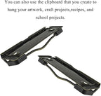 HAHIYO 3.94 Inches Vintage Bronze Metal Mountable Clipboard Clips - 6 Pack, Durable Spring Loaded Clip with Rubber Grips and Rivets Document File Wood Plastic Clip Board for Office School Home