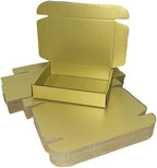 20 Pcs 14.2 x 9.4 x 3.2 inches Shipping Boxes for Small Business Cardboard Corrugated Mailer Boxes for Shipping Packaging Holidays Craft Gifts Giving Products (Gold, 14.2 x 9.4 x 3.2")