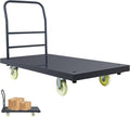 Extra Large Platform Truck Cart, 47 X 24 Dollies Cart, Heavy Duty Push Cart Dollies with 2500 LBS Capacity, Foldable Flat Cart Hand Trucks with 5" Swivel Wheels