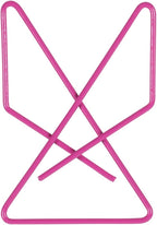 JAM PAPER Colorful Butterfly Clips - Pink Paper Clamps - 15/Pack