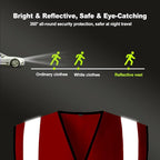BeautyWill Custom Safety Vest Logo Class 2 High Visibility Reflevtive Vest Outdoor Protective Workwear