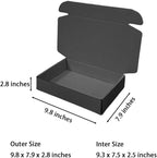 30 Pcs 9.8 x 7.9 x 2.8 inches Shipping Boxes for Small Business Cardboard Corrugated Mailer Boxes for Shipping Packaging Holidays Craft Gifts Giving Products (Dark Gray, 9.8 x 7.9 x 2.8")
