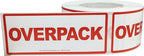 Air Specialty Overpack Labels 2 1/2 x 6 Inch 500 Adhesive Stickers Per Roll