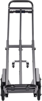 Stair Climbing Cart, Foldable Hand Truck with 6+2 Wheels, Stair Climber Hand Truck, Black 460lbs Heavy Duty Dolly Cart with Adjustable Height for Goods Warehouses Airports