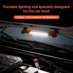 Magnetic Work Light Bar 2026 Upgraded | Rechargeable LED Light with Battery | IP55 Weather-Resistant Under Hood Light with Magnetic Base | Hooks & Clamp for Car Repair,Garage,Emergency,Power Outage
