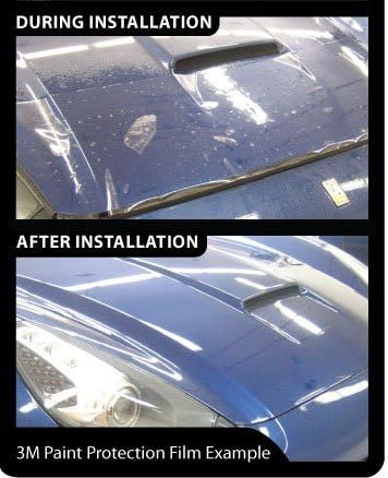 VViViD Clear Gloss Paint Protection Bulk Vinyl Wrap Film 4 Inches x 120 Inches Including 3M Squeegee and Black Felt Applicator