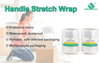 BOMEI PACK Plastics Industrial Mini Stretch Wrap Film Replacement 5" x 1000ft Roll, 80 Gauge for Moving, Packing Wrap Industrial Strength- Self Adhering Packaging Heavy Duty, 2 Pack