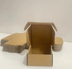 4x4x2 Inch Small Shipping Boxes Pack of 100, Brown Corrugated Cardboard Mailer Boxes for Packing Mailing Small Business Gift Packing