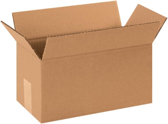 Secure Seal - 12x6x6 Pack of 100 Corrugated Cardboard Packing Shipping Mailing Moving Carton Boxes