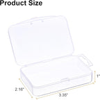 HARFINGTON 2pcs Component Storage Box 3.35" PP Electronic Organizer Box with Cover Hardware Containers Tools Boxes for Small Accessories