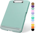 Plastic Clipboard with Storage, 8.5 x 11 Storage Organization Box Side-Opening, Heavy Duty Clip Board with Pen Holder and Paper Folder for Nurses, Teachers, Office & School Supply, Dark Green