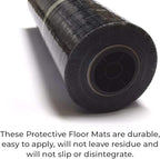 HI-TECH Clear Adhesive Car Carpet Protector Film Roll – 24" x 300' – 6mil Disposable Sticky Floor Mat Cover – Perforated Sheets – Auto Detailing, Service, Personal Use