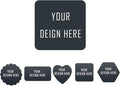Custom Stickers for Business Logo Personalized Label Stickers Customized 100,200pcs, 1",1.5",2", 3", 4"