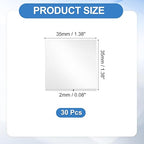 uxcell 100Pcs Double Sided Adhesive Pads, 1.38" x 1.38" Clear Removable Heavy Duty Mounting Tape Picture Hanging Sticky Adhesive Pad for Wall, Poster Picture, DIY Craft