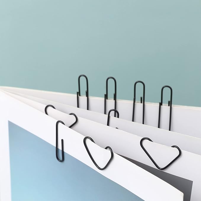300Pcs Large Paper Clips,2 Inch Paper Clip,Jumbo Paperclips Great for Office Supplies, School(Black)