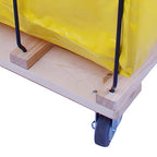 Basket Trucks,Service Carts Yellow 12 Bushel Knock Down Truck,Carts, 15.0 cu. ft, 600 lb, 36" L X 26" W X 34" H Capacity