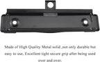 HAHIYO 4.72 Inches Black Metal Mountable Clipboard Clips - 5 Pack, Durable Spring Loaded Clip with Rubber Grips, Hanging Hole and Rivets - Document File Wood Plastic Clip Board for Office School Home