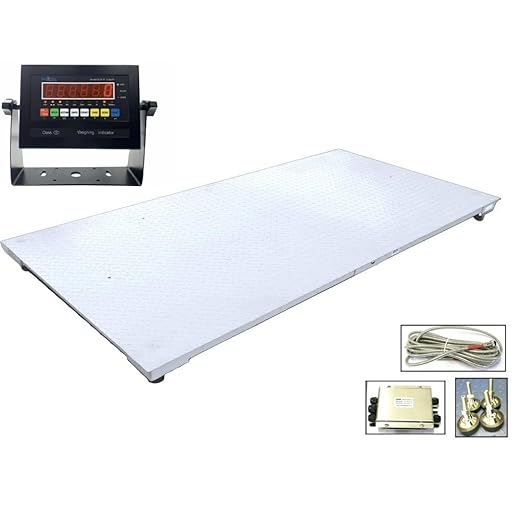 Liberty Scales Heavy Duty Industrial 48" x 72" Floor Scale Accurate Digital Pallet 4’ x 6’ Scales for Warehouse or Shipping Weighing (5000 lbs x 1 lb)