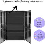 Heavy Duty Storage Solid Stainless Steel Cabinet with Lockable, Adjustable Shelf, Metal Garage Organizer (Graphite, 48" W x 24" D x 72" H)