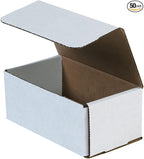 AVIDITI Shipping Boxes Small 7"L x 4"W x 3"H, 50-Pack | Corrugated Cardboard Box for Packing, Moving and Storage