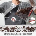 HOUSE AGAIN 12 Pack 3 Sizes Stainless Steel Chip Bag Clips Covered with Silicone - NO More Sharp Edges - Air Tight Seal Bag Clips, 5 Inches, 3 Inches and 2.5 Inches
