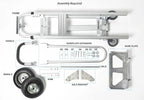Vergo Industrial Convertible Hand Truck - AS7A2 Heavy Duty Aluminum 3 in 1 Dolly (750 lb Capacity) Lightweight Frame, Ergonomic Handle, Extendable Loop, Versatile Moving Dolly (3 Positions, 53" High)